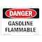 Signmission Safety Sign, OSHA Danger, 3.5" Height, 5" Width, Gasoline Flammable, Landscape OS-DS-D-35-L-1828 - alternate 1